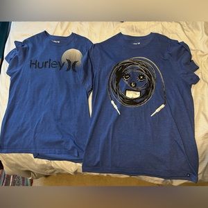 Hurley super soft tees bundle. Never worn. Like new. Large.